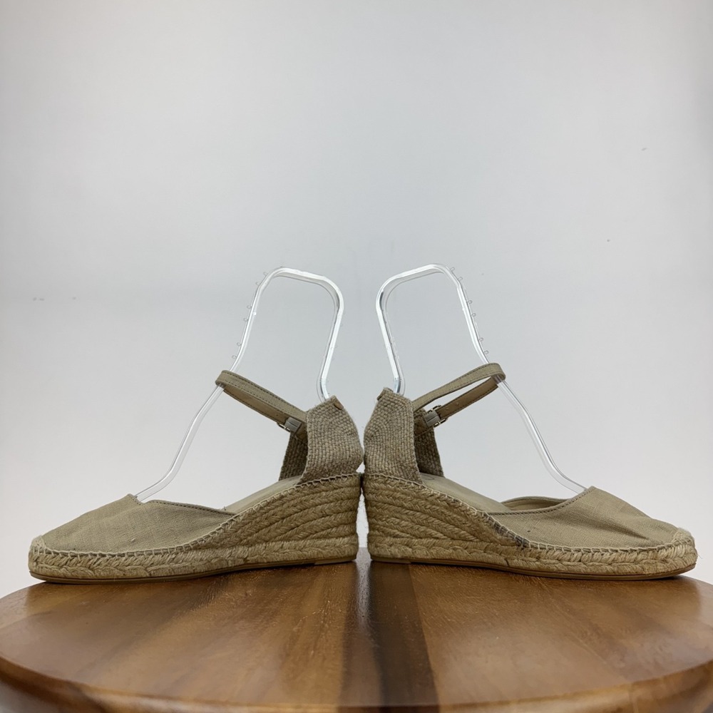 Womens Toni Pons Caldes Linen Ivory Espadrille Wedge Sandals Size EU 40 GUC - Picture 5 of 8